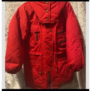 Express Athletique~ Down Filled parka Coat Vintage